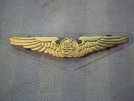 Pilot wing, Quatar airways, gilt. Vergulde piloten wing van Quatar Airways verguld