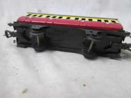 Tin toy train wagon. Blikken treinwagon, made in de US- Zone - Germany FLEISCHMANN