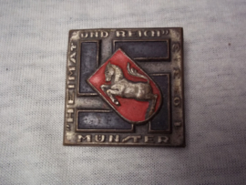 German tinnie, rally badge, Duitse tinnie Heimat und Reich Münster 1933.