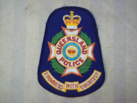 Sleeve badge Australian Police Queensland. Mouwembleem Politie Queensland