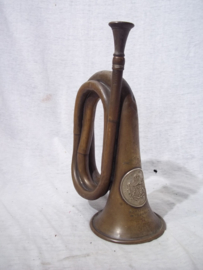 Nederlands bazuin, kleine maat 23 cm. Koninklijke Nederlandsche Fabriek van Muziek- instrumenten.  M.J.H. Kessels Tilburg.