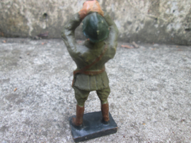 DURSO Belgium officer with binocular. Belgische officier met verrekijker. goede staat.