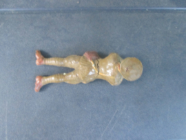 ELASTOLIN German soldier resting. Duitse soldaat rustend.