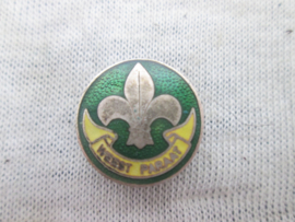 Dutch scouting button hole badge Nederlands knoopgats embleem padvinderij Weest Paraat.