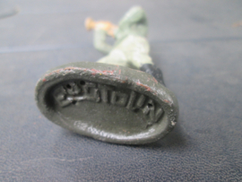 ELASTOLIN German soldier with bugle. Duitse soldaat met bazuin.