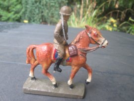 ELASTOLIN Belgium officer on horse Belgische officier op paard.