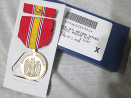 US medal in original box. Amerikaanse medaille Military Defense Service in originele uitgifte doos.