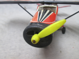 Tin toy aeroplane. Blikken speelgoed vliegtuig, Duitse makelij TippCo, Made in Western- Germany.