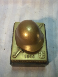 Swiss shooting price Luzern 1939 bronse helmet. Zwitserse schietprijs Wehrmannstich 1939