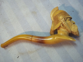 French pipe. Franse pijp, met hoofd van een Franse kurassier. perfecte staat zeer apart