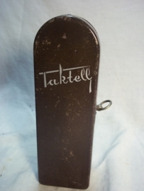 metal metronome. metalen metronoom, heel aparte uitvoering, werkend