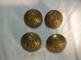 4 buttons Royal Engineers WW2. 4 knopen groot model 