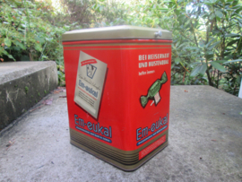German/ Austrian rare tin. Duits Oostenrijks blik welke weinig tegenkomt in deze staat Dr.C.Saldan - EM-Eukal. hoest pastilles.