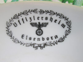 Duits Wehrmachtbord, Offiziersheim Elsenborn, met aan de voor en achterkant de Wehrmacht adelaar.