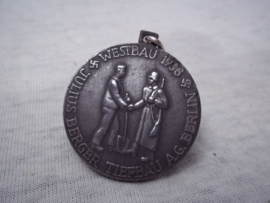 German medal Julius Berger Tiefbau A.G. Berlin - Westbau 1938, vrij aparte medaille-- LIMES ABSCHNITT KARLSRUHE.