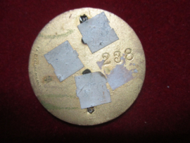 Police badge  with number VIGILI URBANI. Portugees politie embleem met nummer zonder pinnen en speld