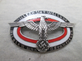 German civil badge for Belgium and Nord-of France. Duitse speld voor Burgerpersoneel werkzaam voor de Wehrmacht in Belgie en Noord- Frankrijk Militär Verwaltung. genummerd. bijzonder stuk.