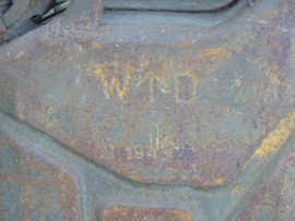 Engelse jerrycan, 1943 War Department gemarkeerd, nette staat.