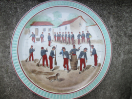 Frans wandbord karikatuur