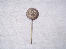 German stickpin, tinnie, Duits draagspeldje zeldzaam, very rare, DAF werber, nicely maker marked, gesgesch.