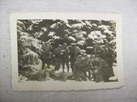 German photograph soldiers in the snow Russia. Duitse stelling in de sneeuw oostfront