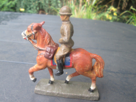 ELASTOLIN Belgium officer on horse Belgische officier op paard.