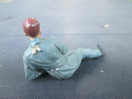 ELASTOLIN Wounded german soldier. gewonde Duitse soldaat. zeer nette staat.