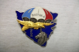 French para badge, Franse borsthanger parachutisten. 4e Bat. Fra.  SFOR