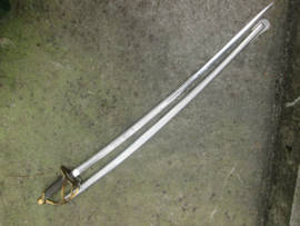 Belgium sword, nicely engraved. Belgisch sabel Voor Vorst en Vaderland, 2e Regiment Lansiers maker is E&F Hörster Solingen.