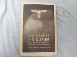 soort uitnodiging voor de Ausland Organisation van de NSDAP om te luisteren naar redevoeringen in 1938. Dit duurde dan 5 of 6 dagen. met veel afbeeldingen.
