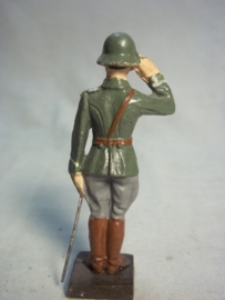 German soldier on guard, LINEOL. Speelgoed soldaatje Duitse officier