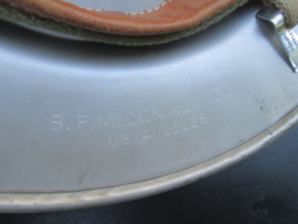 American safety helmet Lone Rock Logging TITAN. Amerikaanse veiligheidshelm typisch model dat in Amerika gedragen word, helm is van aluminium, decoratief stuk.