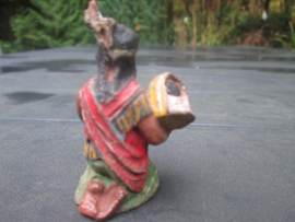 ELASTOLIN Indiaanse vrouw met baby, apart figuur leuk