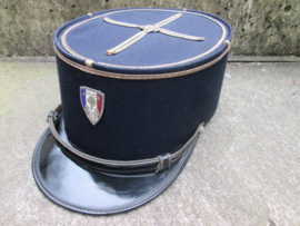 French police cap used 1950-1960. Frans politie kepie gedragen tussen 1950-1960.
