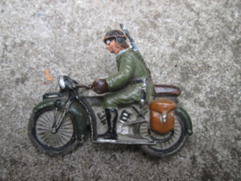 UNMARKED german NSKK motor dispatcher with leather helmet. NSKK motor rijder.