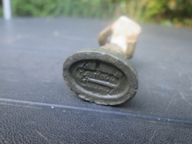 ELASTOLIN Belgium officer with map. Belgische officier met landkaart, goede staat.