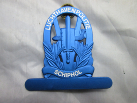 Dutch police badge airport police. Nederlands politie brevet van de luchthavenpolitie Schiphol bijzonder stuk.