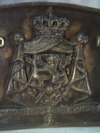 Bronzen plaquette Belgie 1940-1945 L'union fait la Force. Eendracht maakt Macht, 2 talig.