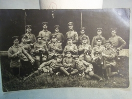 Photograph German soldiers. Groepsfoto Duitse soldaten WO1
