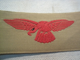 RAF sleeve badge, tropical style. RAF schouderemblemen gedrukt links en rechts, tropen uitvoering.