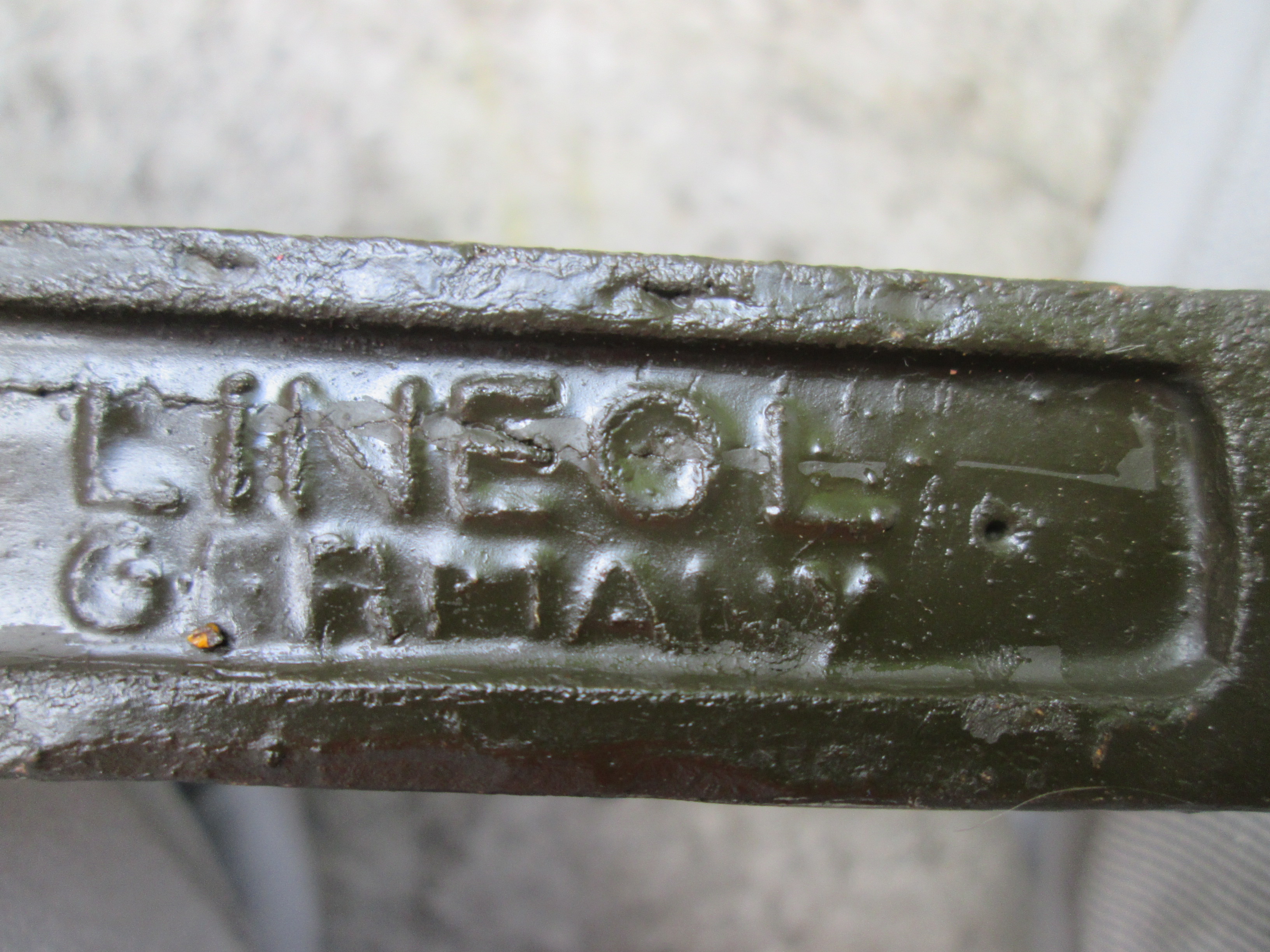 LINEOL Napoleon on his horse. Speelgoed figuur Napoleon te paard.