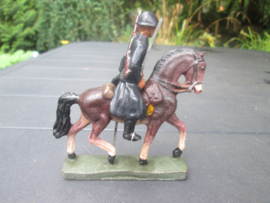 DURSO Belgium police. Belgische Rijkswacht te paard met geweer en helm
