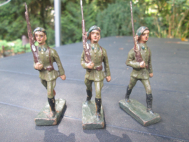 DURSO 3 gelgium soldiers Chausseur Ardenne. Ardense Jagers 3 stuks bespeelde staat