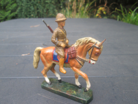 ELASTOLIN Belgium soldier on horse. Belgische soldaat op paard, zeer goede staat.
