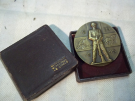 Swiss medal, Zwitserse medaille La commune de la chaux-du-milieu reconnaissante a ses soldats 1939-1945