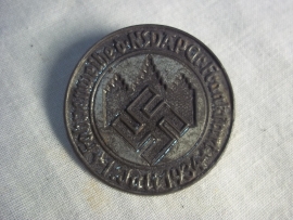 German tinnie Fahneweihe der NSDAP Gruppe Frankfurt, 1 juli 1934. Duitse tinnie NSDAP, 1934 vroeg model