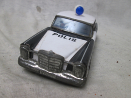 Tin toy car Mercedes POLIS, POLICE, POLIZEI, POLITIE,