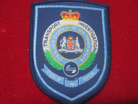 Police sleeve badge Transport Investigation New- South Wales Police.