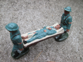 Fabrication belge FB French soldiers WW1 with brancard. Franse WO1 Rode kruis soldaten met draagbaar.