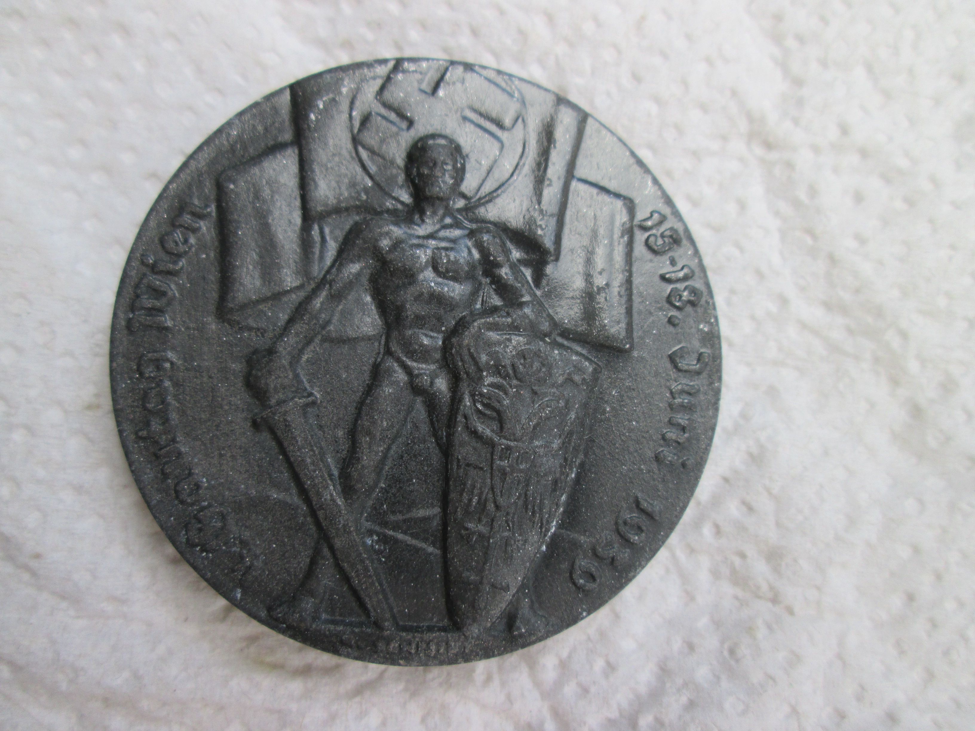 German tinnie, rally badge, Duitse tinnie, 4. Gautag Wien 15-18 juni 1939. Oostenrijkse tinnie.